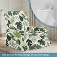 thumbnail image 3 of Xoenoiee Tropical Palm Leaves Pattern Recliner Chair Covers, Stretch Recliner Cover with Elastic Bottom, Soft Lazy Boy Reclining Rocker Slipcover for Living Room, 3 of 7