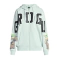 thumbnail image 6 of The Mandalorian Women's Grogu Graphic Zip-Up Hoodie with Long Sleeves, Sizes XXS-XXL, 6 of 6