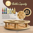 thumbnail image 4 of Grateful Grocer Coffee Syrup Organizer - Rotating Coffee Syrup Rack, Lazy Susan Organizer & Syrup Bottle Rack Storage - Holds 7 Bottles, Compatible with Starbucks Syrup & Torani Syrup with Pumps, 4 of 6