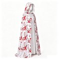 thumbnail image 5 of Jiibva Halloween Bloody Cape Horror Blood Stain Costume Cloak Vampire Zombie White 130x110cm, 5 of 7
