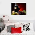 thumbnail image 4 of ONETECH  Romantic Wine Canvas Wall Art, Casks Wine Grapes Picture Painting Still Life Artwork Print for Dining Room Kitchen Decor, 4 of 4