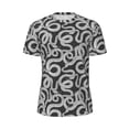 thumbnail image 6 of Rocae Snake for Men's Mesh Quick-Dry Short Sleeve Workout T-Shirt,Mens Crew Neck Tee Lightweight Soft Classic T Shirts Large, 6 of 9