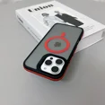 thumbnail image 1 of Funda de lujo con armadura translúcida mate de Color magnético a prueba de golpes para iPhone 11 12 13 14 15 16 ProMax Magsafe cubierta de carga inalámbrica, 1 of 5