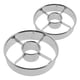 thumbnail image 2 of cortadores redondos de acero inoxidable para donas, reutilizables, herramientas profesionales para cortar galletas y donas., 2 of 5