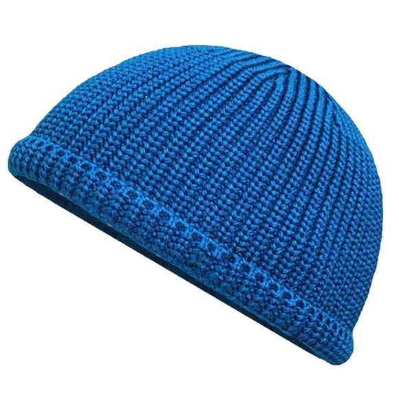 Penkiiy Beanie Kintted Hats for Men Women, Soft Warm Unique Material Winter Stocking Cap Blue