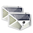 thumbnail image 2 of Billuyoard 4 Uds 100LED luz Solar pared exterior lámpara Solar alimentada con Sensor PIR de 4 lados inducción de movimiento 1-2 uds focos de luz solar Iluminación y accesorios No.02 Billuyoard HA007008-02B, 2 of 6