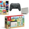 Nintendo Switch Console Animal Crossing: New Horizons Edition with Extra Wireless Controller, Super Mario 3D All-Stars and Screen Cleaning Cloth