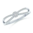 thumbnail image 2 of ANGARA Natural Diamond Cluster Promise Ring in 925 Sterling Silver for Women (Size-1.6mm| Color-H| Clarity-SI2) | April Birthstone, Anniversary, Jewelry Gift for Women | Natural Diamond Ring, 2 of 9