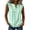 Summer Tops for Women Mint Green, variant on Womens Summer Tank Tops, Sleeveless Shirts for Women Casual Solid Color Button Down Dressy Blouses Mothers Gifts