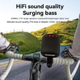 thumbnail image 5 of Wireless Bluetooth Speaker, Outdoor Cycling Mount, 3X2 In, Silicone Clamping, Audio Playback, Trail Riding, Heather Gray, 1 Pc, 5 of 7
