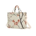 thumbnail image 7 of FORMRS Womens Corduroy Tote Bag Crossbody Shoulder Handbag with Pocket, Light Red Flowers, 7 of 7