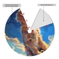 thumbnail image 2 of Sikiie Starry Sky Cloud Dog 30-48 inches {designName} Print Christmas Tree Skirt Snowman Xmas Tree Skirt with Edge Christmas Decorations for Holiday Party30", 2 of 7
