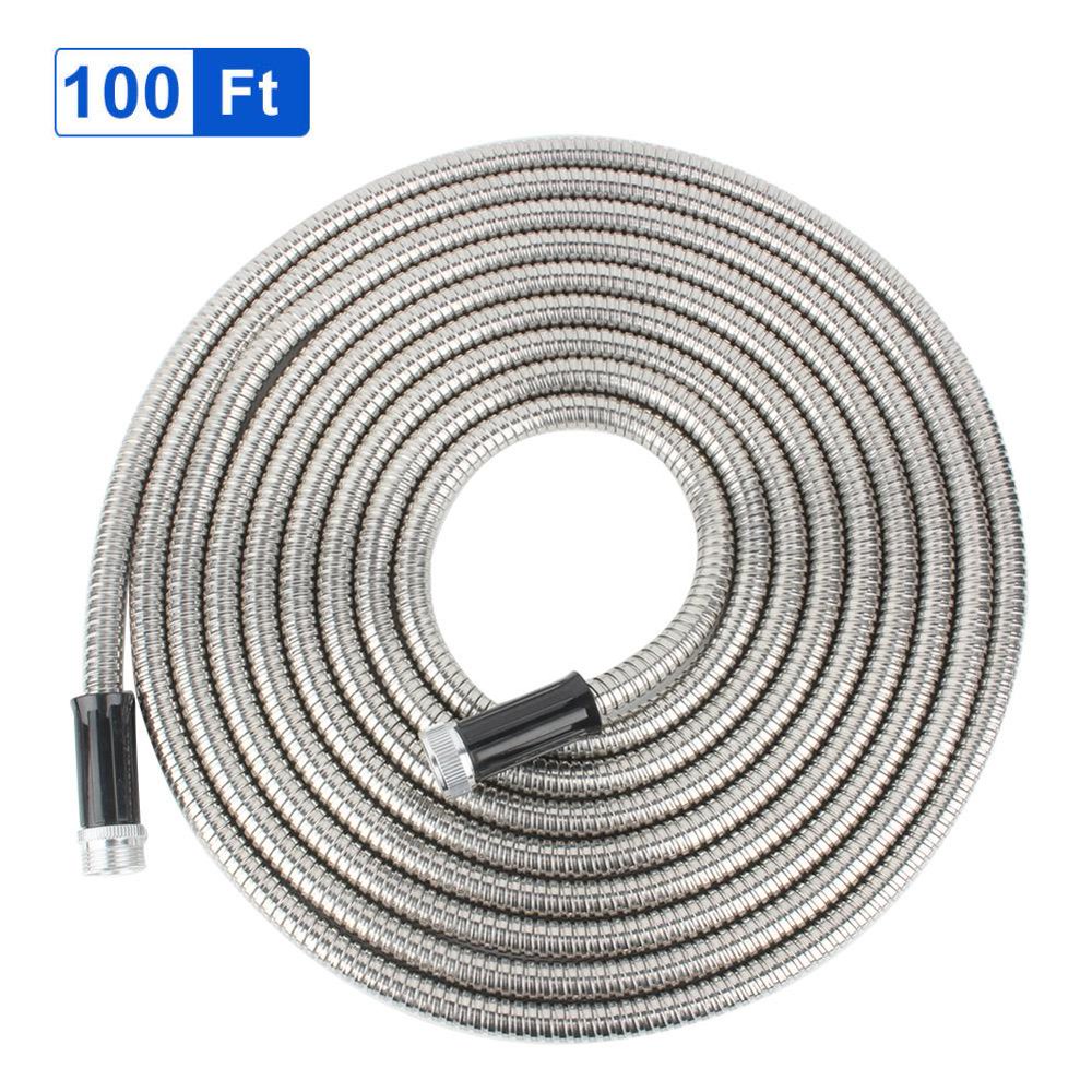 HERCHR Garden Hose, 304 Stainless Steel Garden Water Hose Nonkink