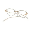 thumbnail image 6 of 3 Pairs of Women Ultralight Anti-blue Reading Glasses, Ladies Glitter Gold Butterfly Rimless Readers Eyeglasses Frame, 6 of 8