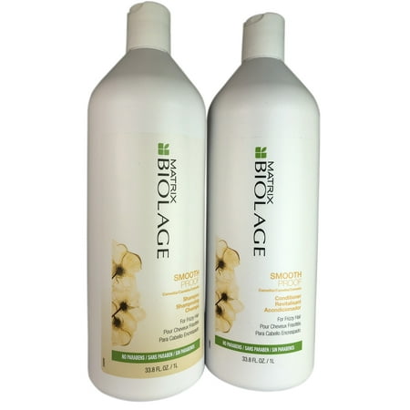 Matrix Biolage Smooth Proof Shampoo+Conditioner 33.8 oz ea for Frizzy