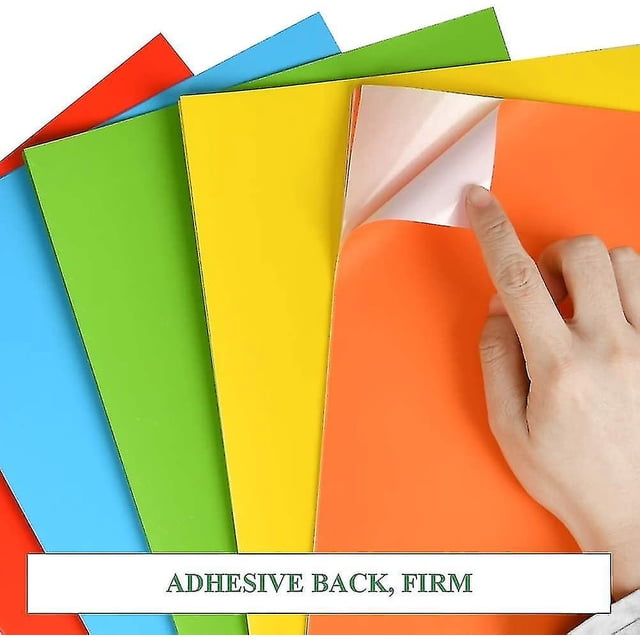 50 Hojas de papel autoadhesivo de colores A4 297*210 mm XCF para etiquetas de dirección e impresión 5 colores