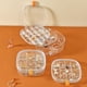 thumbnail image 3 of Caja de almacenamiento de joyas de acrílico, organizador de artículos de belleza para damas Claro, 3 of 9