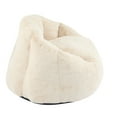 thumbnail image 5 of New Bean Bag Chairs for Adults Floor Sofa Chair with with Back Support Stuffed Floor Sofa for Living Room, Bedroom, Apartment, Beige, 5 of 9