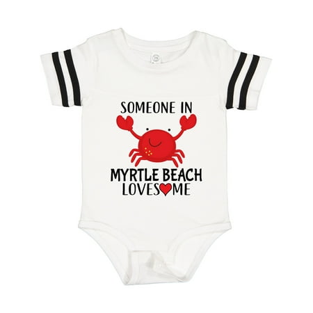 

Inktastic Someone in Myrtle Beach Loves Me Gift Baby Boy or Baby Girl Bodysuit