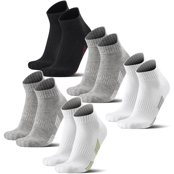 Mqamex Men's Socks, Cotton Above-Ankle Sock, 5 Pairs fitness sports socks,cotton blend