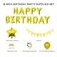 thumbnail image 3 of Conjunto de decoraciones para fiesta de cumpleaños Niños Niñas Mujeres Suministros para fiesta de cumpleaños de bebé Globos de feliz cumpleaños Banner Cortinas para decoraciones de fiesta de cumpleaño yeacher natural, 3 of 4