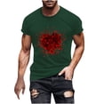 thumbnail image 2 of Aloohaidyvio Men's Graphic T Shirt Valentines Day Funny Couple Matching Casual Short Sleeve Gift Tee Tops, 2 of 5