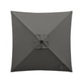 thumbnail image 4 of Ultrashades 6.5 ft Square Outdoor Patio Market Umbrella with Push Button Tilt and Crank Handle, Dark Grey, 4 of 7