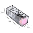 thumbnail image 1 of Cajas de almacenamiento para pantalones vaqueros, organizador de armario plegable para ropa interior, divisores de cajón, 1 of 4