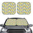 thumbnail image 2 of Zufioo Colorful Rubber Duck 1 Print Folding Car Windshield Sun Visor, Anti-ultraviolet Sun Visor, Suitable for Trucks, Vans Car Accessories-Large, 2 of 6