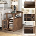 thumbnail image 5 of PLAMLE End Tables for Living Room with Storage Shelf,Narrow Sofa Side Table Slim Chair Side Table Adjustable Feet End table for Bedroom, 5 of 7