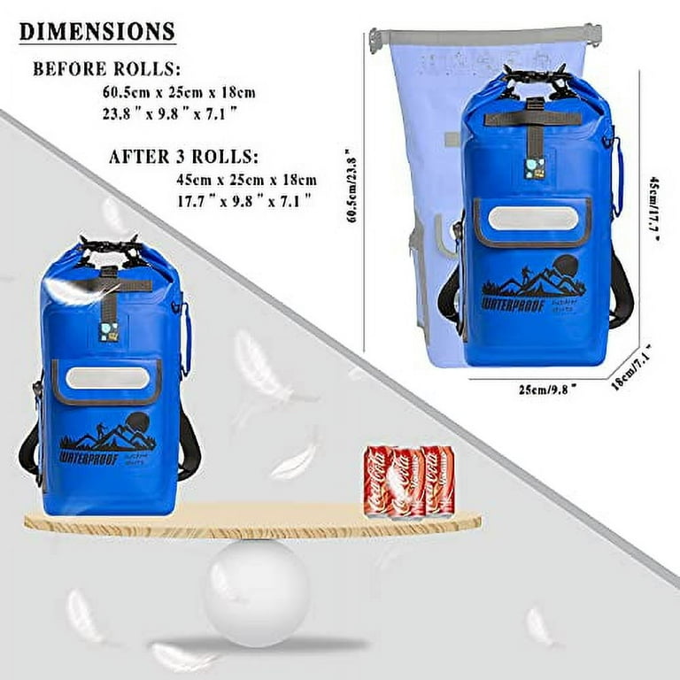 IDRYBAG Dry Bag Backpack Waterproof Floating 20L/30L/40L, Dry Bags Waterproof Backpack For Men, Dry Sack Waterproof Bag