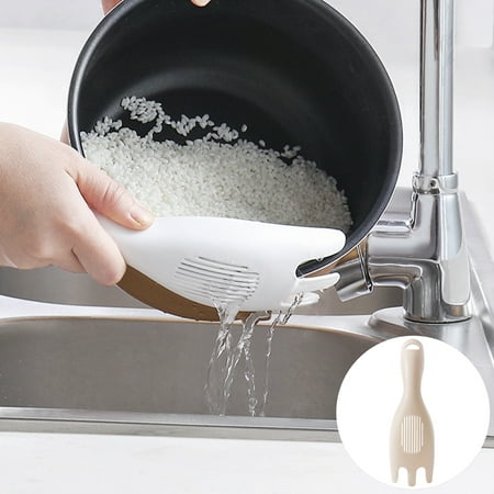 

Bigstone Multifunction Rice Washing Spoon Bean Washer Cleaning Drain Filter Kitchen Tool