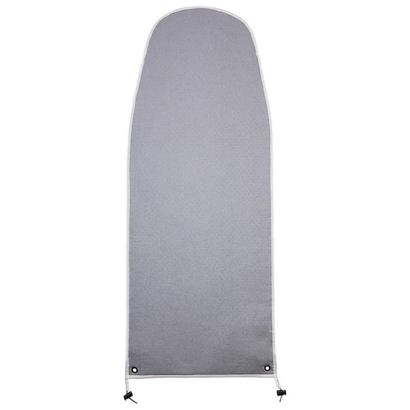 Ironing Board Cover Replacement Pad 42x14 - Homz Over The Door Ironing Board Cover with Grommets - AlumiTek Scorch Resistant 3 Layer Design - Gray