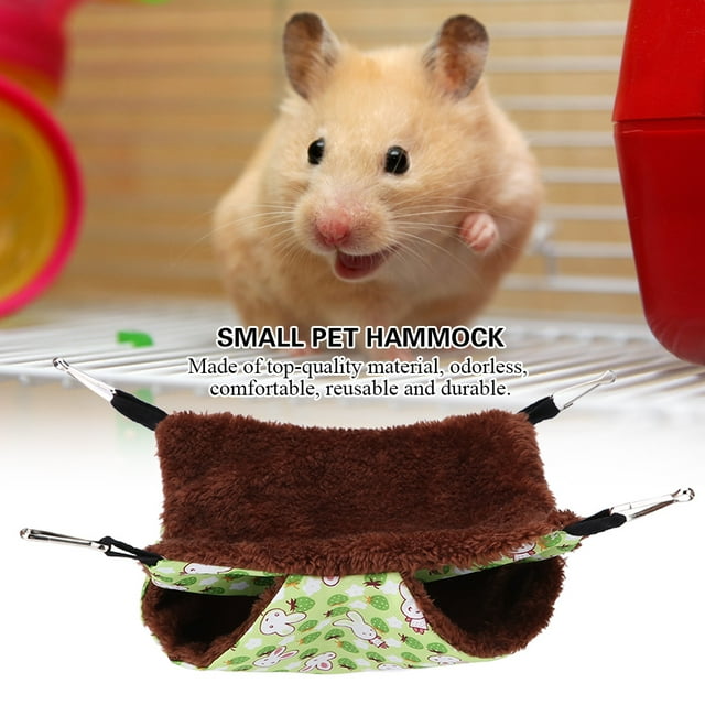 Qiilu Hamac pour Animaux de Compagnie à Simple Couche Doux Lit Suspendu Couverture pour Petits Animaux, Hamac pour Petits Animaux, Lit Suspendu pour Animaux