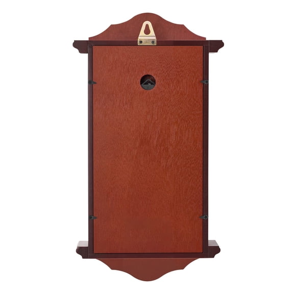 Grandfather Clock,18 in Classic Vintage Pendulum Clock,Pine Wood&MDF Wall Clocks with Quartz Movement&Quiet Design,for Living Room,Bedroom,Home Decor,and Gift (Cherry Tone Finish)