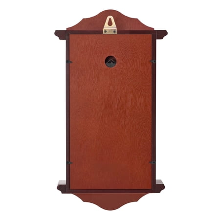 Grandfather Clock,18 in Classic Vintage Pendulum Clock,Pine Wood&MDF Wall Clocks with Quartz Movement&Quiet Design,for Living Room,Bedroom,Home Decor,and Gift (Cherry Tone Finish)