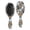 Halloween Ghost Cat Gray Pattern, variant on Checkered Pumpkin Halloween Pattern Brush, Detangling Hair Brush, Paddle Styling Brush, Smooth Handle Gifts for for Men Women Kids
