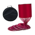 thumbnail image 1 of Red de pesca perfecl Impermeable 25 cm de diámetro 2 m con bolsa de lona Rojo, 1 of 8
