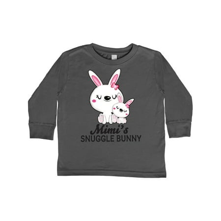 

Inktastic Mimis Snuggle Bunny Easter Gift Toddler Toddler Girl Long Sleeve T-Shirt