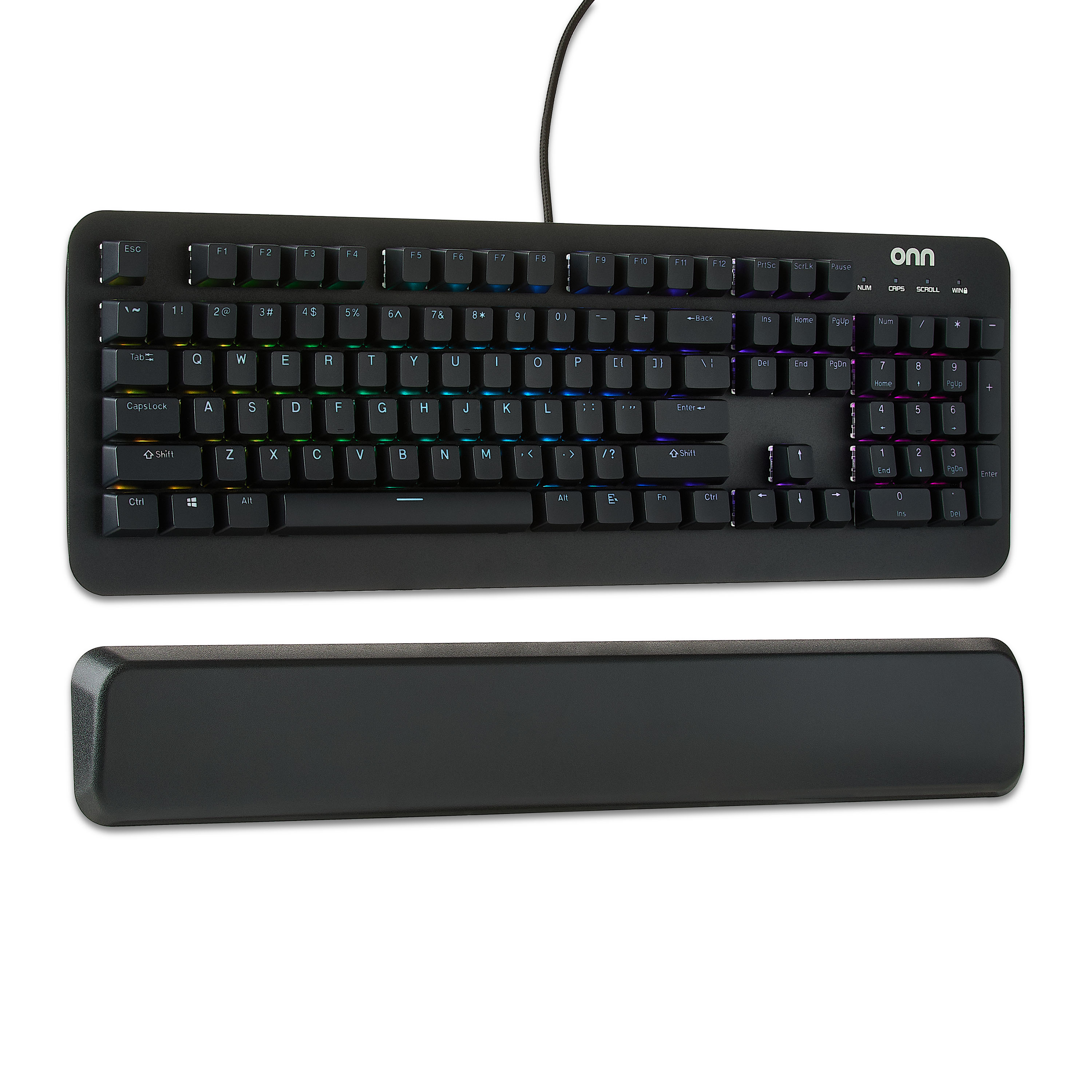onn Gaming Mechanical Keyboard 104 Keys Blue Switches photo 1