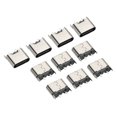thumbnail image 1 of Unique Bargains USB 3.1 Type C Connector 2Pins Female Plug Socket 180 Degree 8mm Long 20Pack, 1 of 5