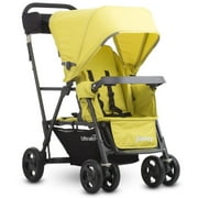 Joovy Caboose Ultralight Sit and Stand Double Stroller, Citron
