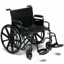 Graham-Field Traveler HD Wheelchair Heavy Duty, Detachable Full Arm Black, Each - Model 3G010440