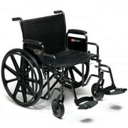Graham-Field 3G010440 Everest & Jennings Traveler HD Bariatric Wheelchair, Holds 500 lbs., 22" Wide Seat