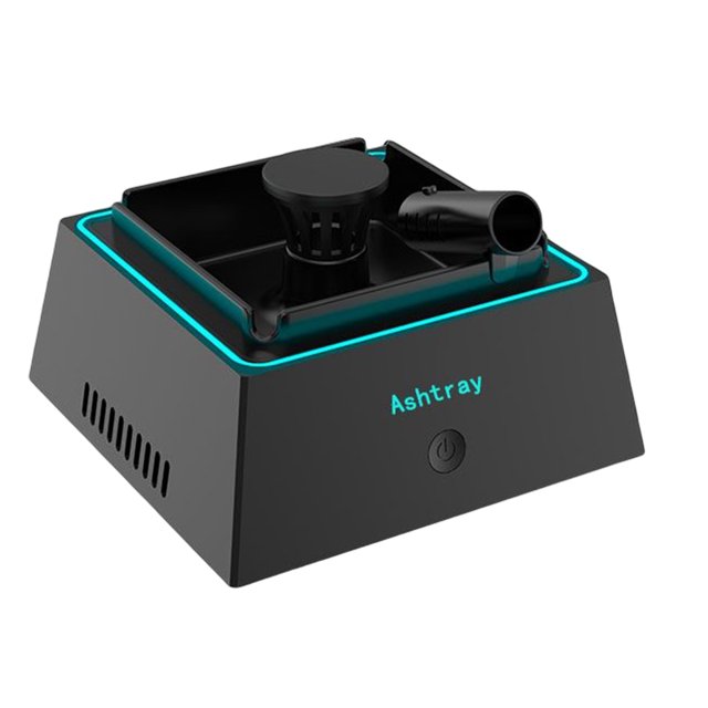 Purificador De Aire Ambientador multiusos para cenicero con filtro de humo Atmosphere Light (negro) Ehuebsd Libre de BPA