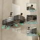thumbnail image 5 of Esquinero para Baño Regadera Ventosa Repisas Sin Taladro Organizador de Regadera Metal de Aluminio Porta Shampoo Antióxido Estante Organizador Baño Gris Mueble para Regadera, 5 of 6