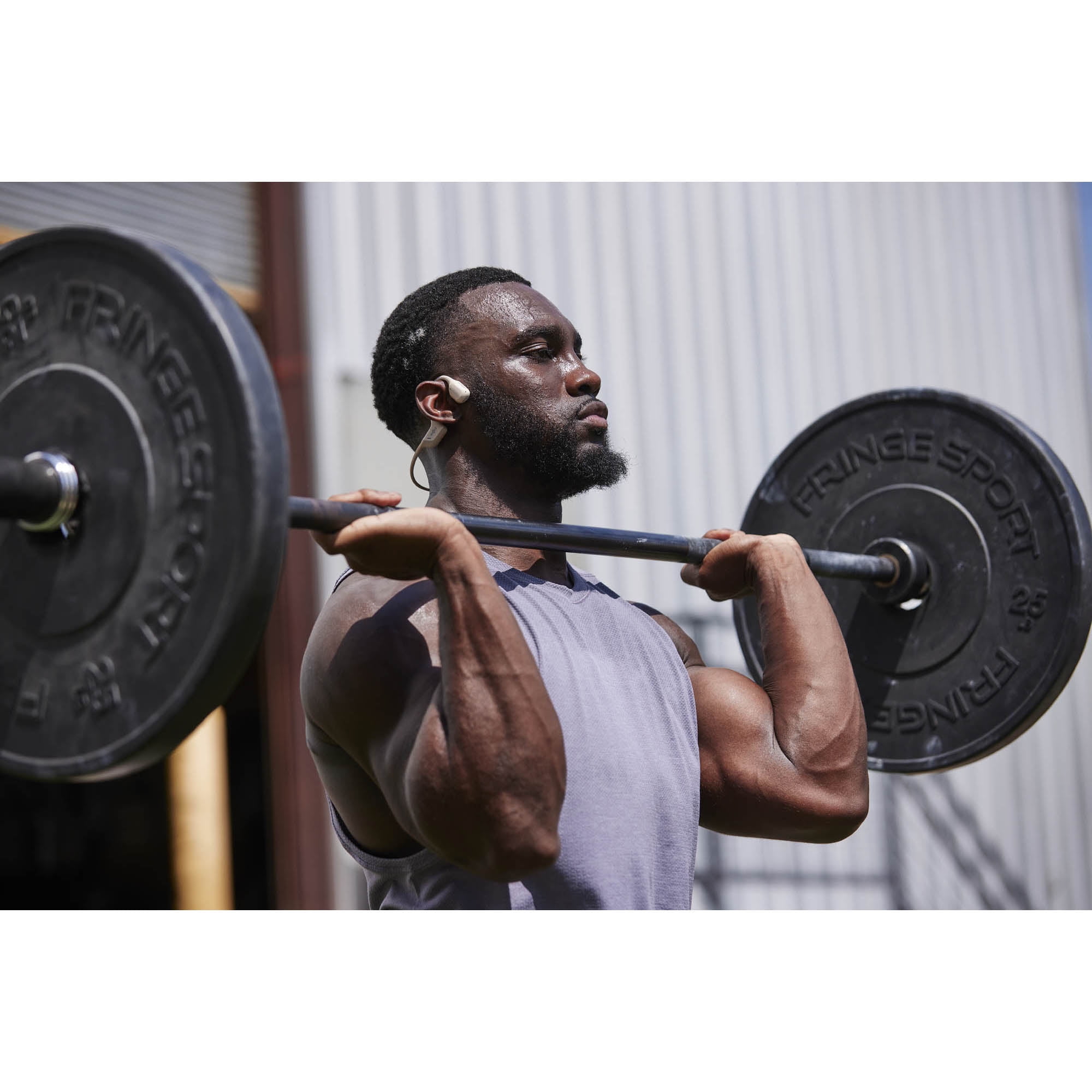 Shokz OpenRun Pro – Premium Bone Conduction Headphones - Mini - Beige