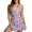 B Multicolor, variant on Eytino Tankini Swimsuits for Women Tankini Bathing Suit Vintage 2 Piece Tummy Control Tankini Top with Swim Skirt Push up Swimwear Blue M