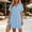 Light Blue, variant on QUNYINEY Mini Dresses for Women Plus Size Summer Short Sleeve Beach Black A Line Dress Casual Loose Fit Vacation V Neck Dresses