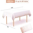 thumbnail image 7 of Haful 2X Tablecloth, Plastic Tablecloths Gold Dot Disposable Tablecloths Plastic Dot Table Cover 2Pc, 7 of 7